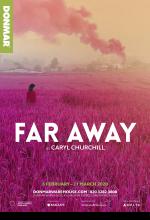 Far Away theatre poster design by Damien Frost