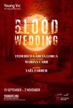 Blood Wedding theatre poster by Damien Frost