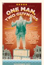 One Man Two Guvnors theatre poster draft concept design by Damien Frost