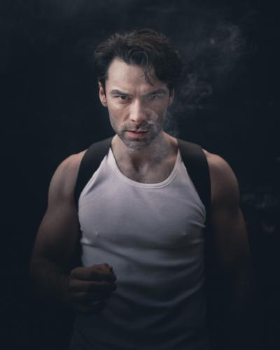 Aidan Turner, behind the scenes on the Lieutenant of Inishmore photoshoot, 2018 