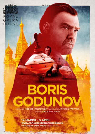 Boris Godunov opera poster design by Damien Frost