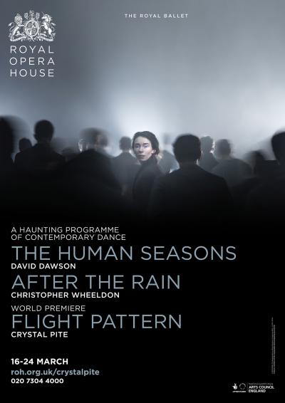 The Human Seasons | Flight Pattern ballet poster design by Damien Frost