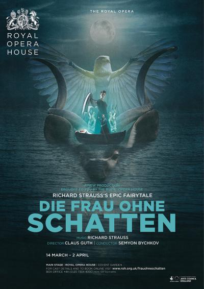 Die Frau ohne Schatten opera poster design by Damien Frost