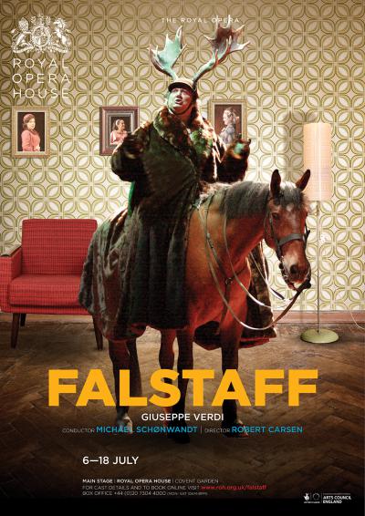 Falstaff opera poster design by Damien Frost