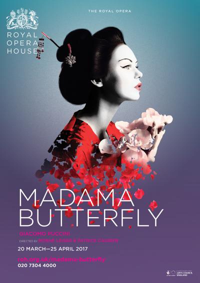 Madama Butterfly opera poster design by Damien Frost