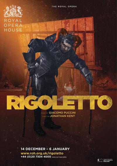 Rigoletto opera poster design by Damien Frost