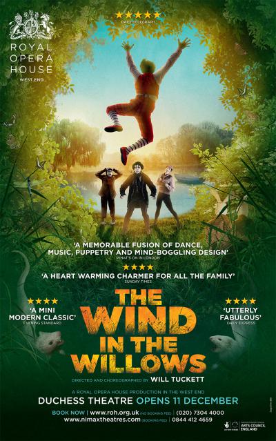 The Wind in the Willows opera theatre poster by Damien Frost