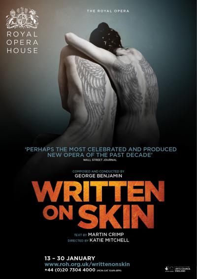 Poster for the Royal Opera House production of Written on Skin