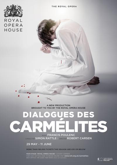 Dialogues des Carmélites opera poster design by Damien Frost