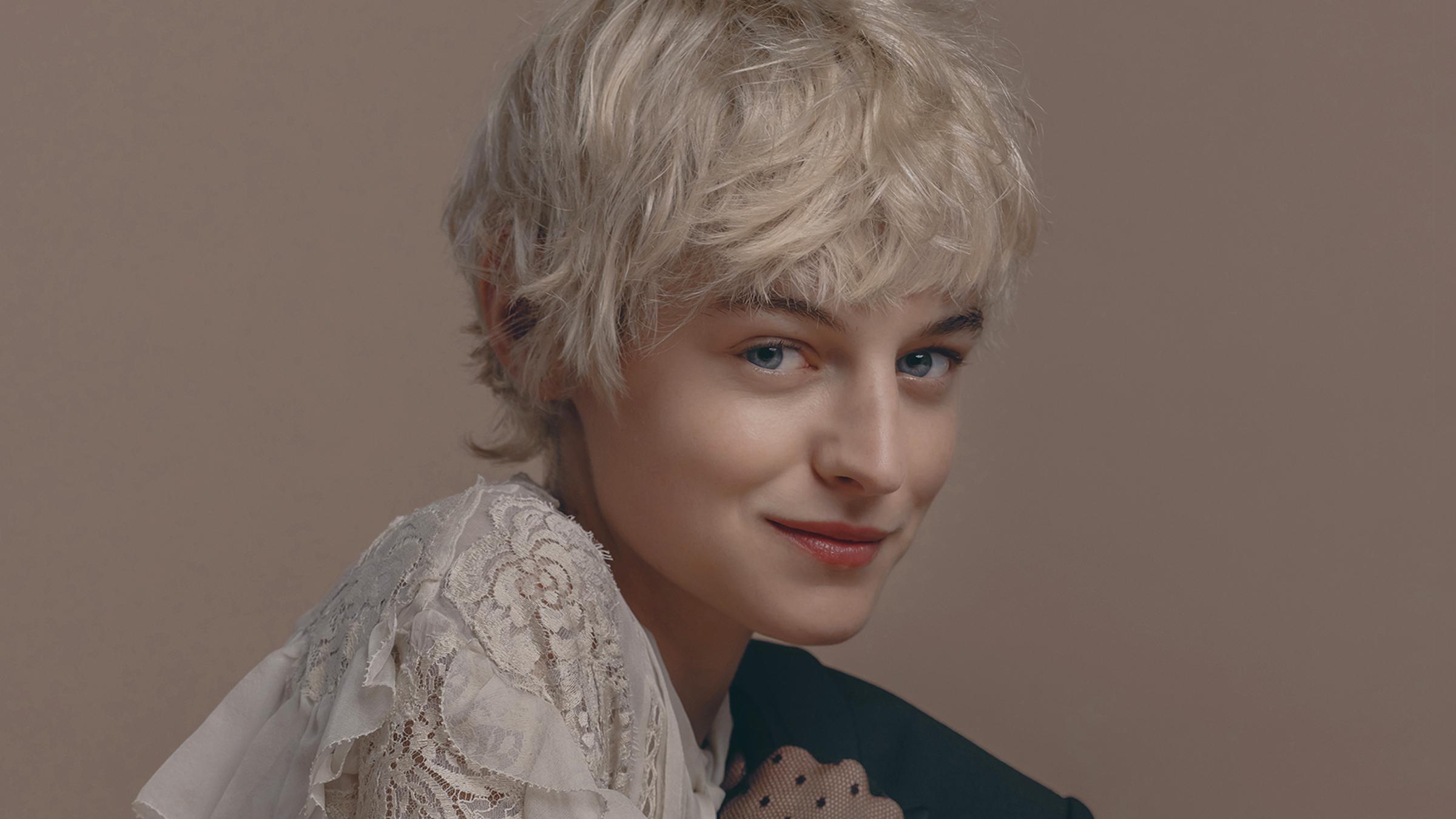 Emma Corrin photographed by Damien Frost