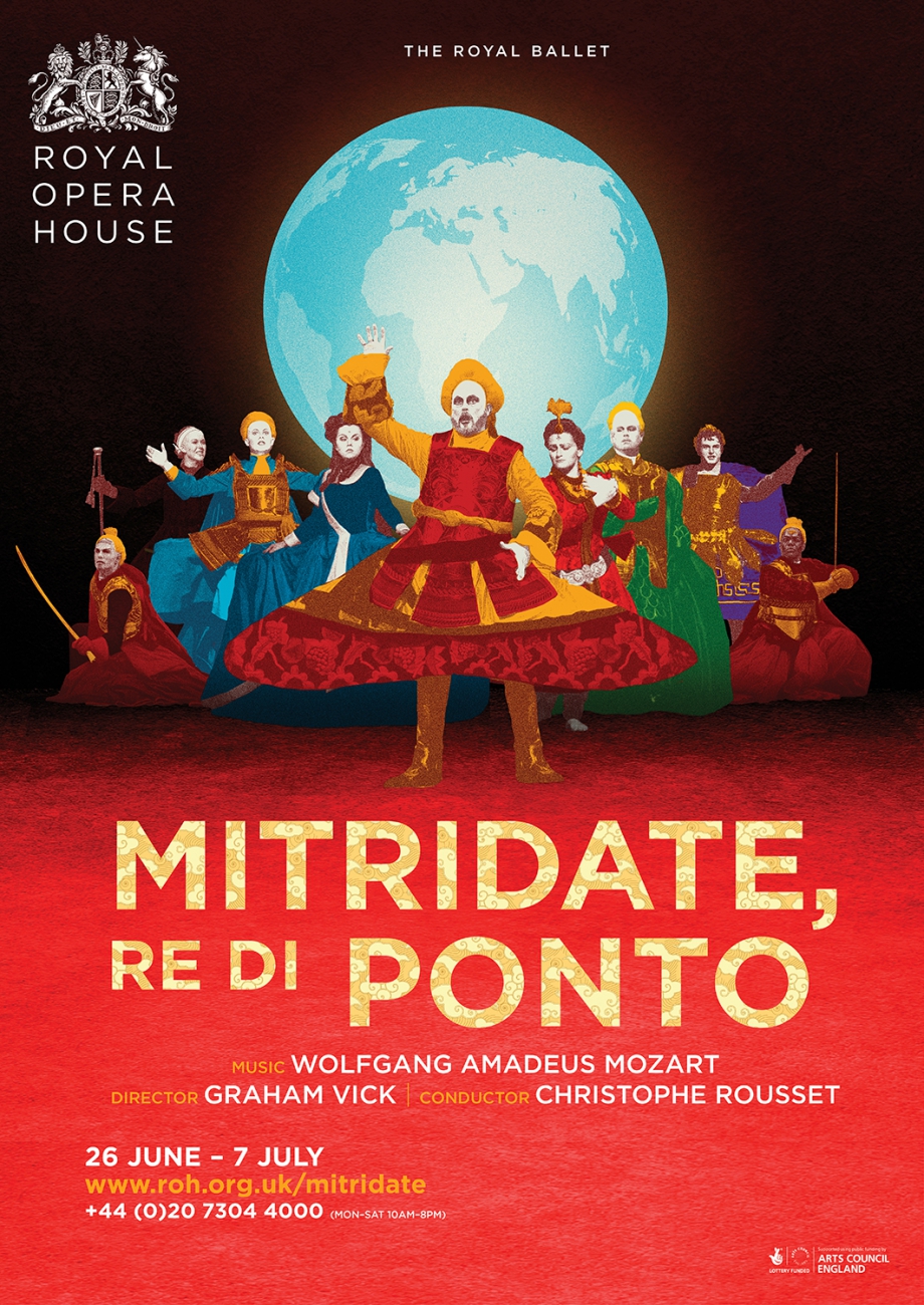 Mitridate, Re Di Ponto opera poster design by Damien Frost