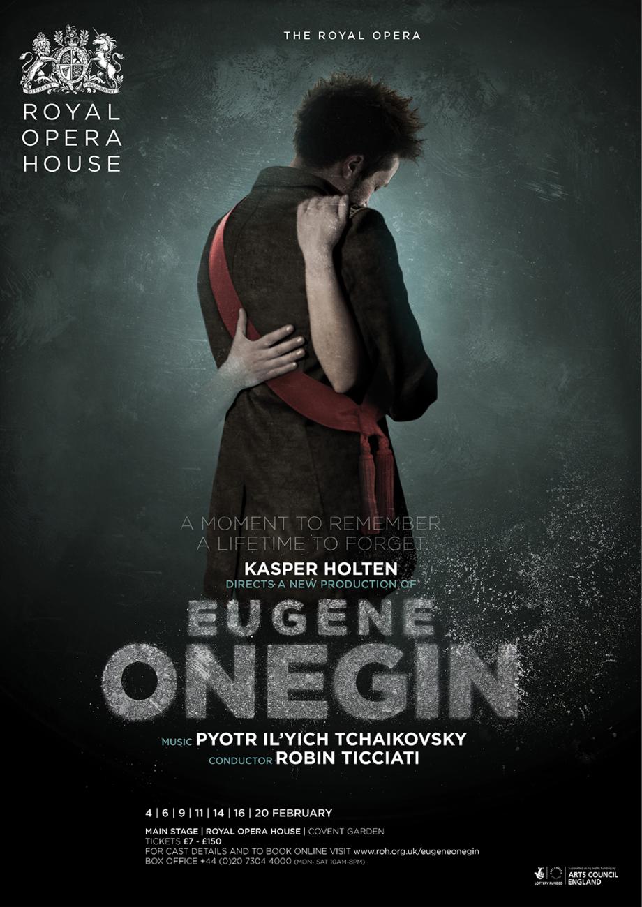 Eugene Onegin opera poster design by Damien Frost