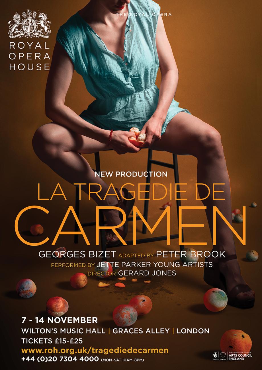 La Tragédie de Carmen opera poster design by Damien Frost