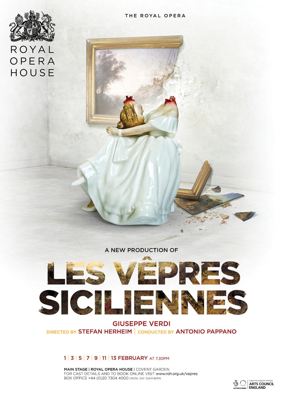 Les Vêpres Siciliennes opera poster design by Damien Frost