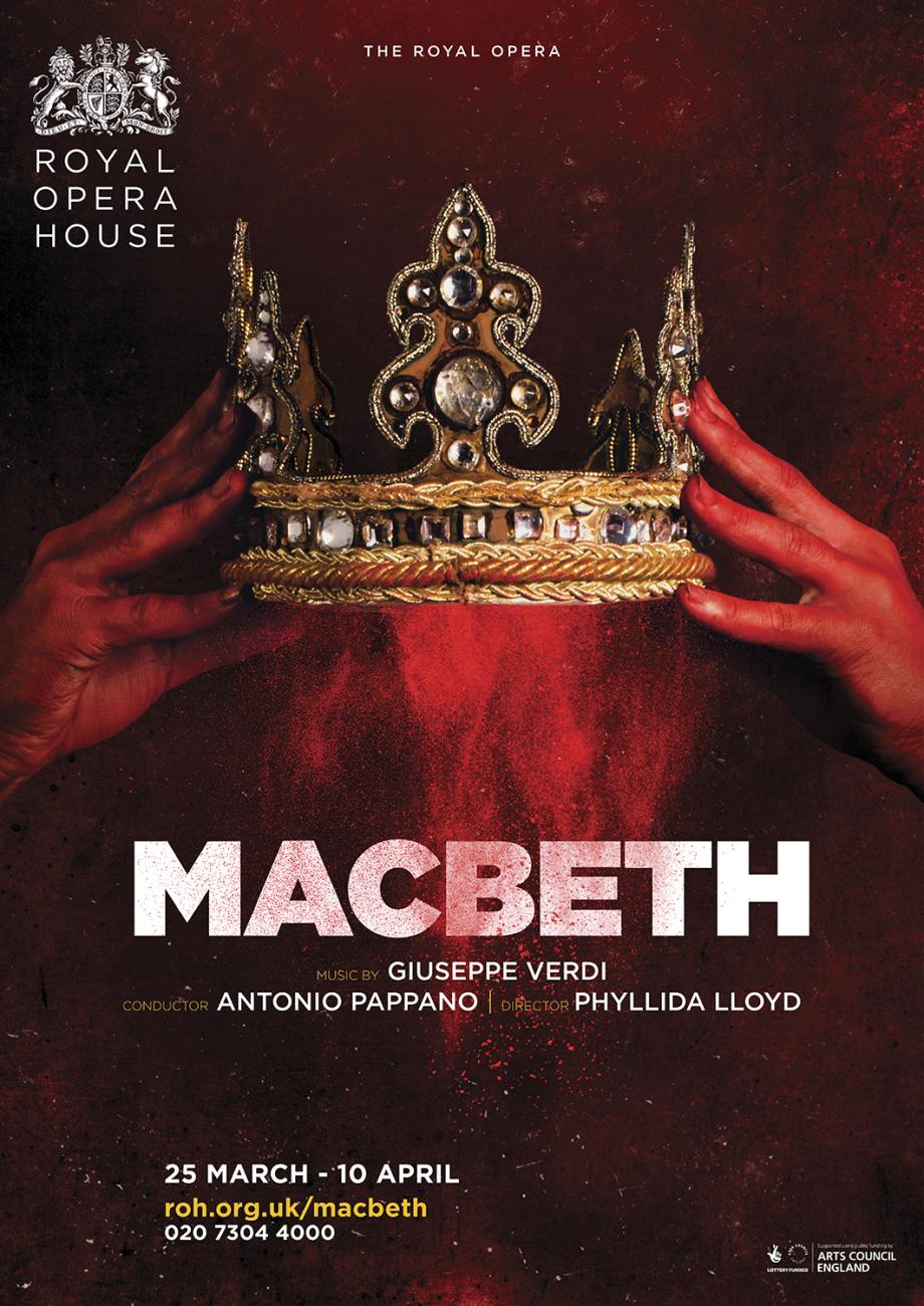 Macbeth opera poster design by Damien Frost