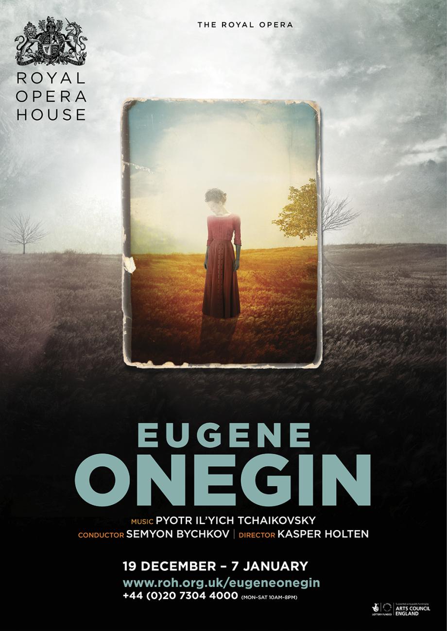 Eugene Onegin opera poster design by Damien Frost