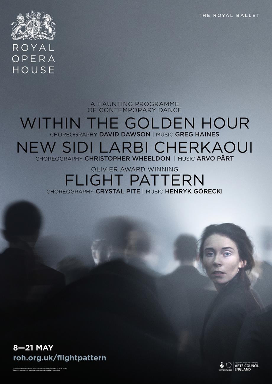 Flight Pattern ballet poster design by Damien Frost