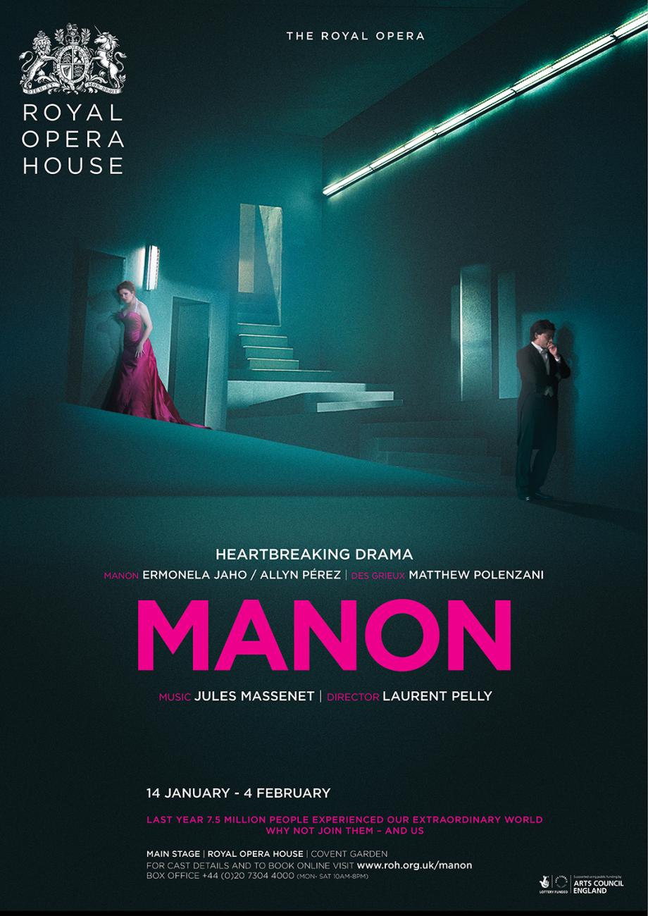 Manon poster design by Damien Frost