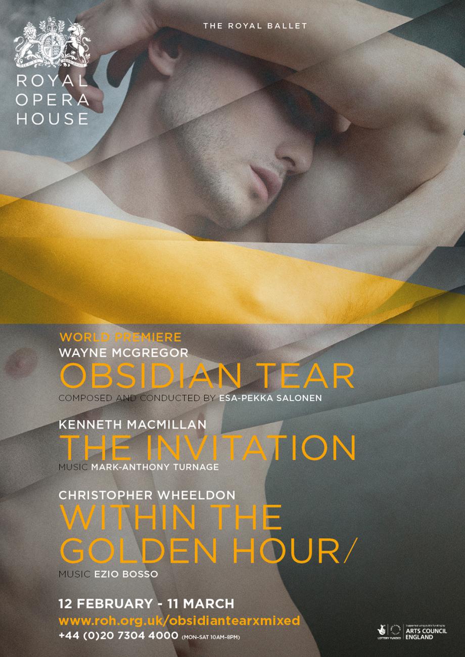 Obsidian Tear ballet concept poster design by Damien Frost