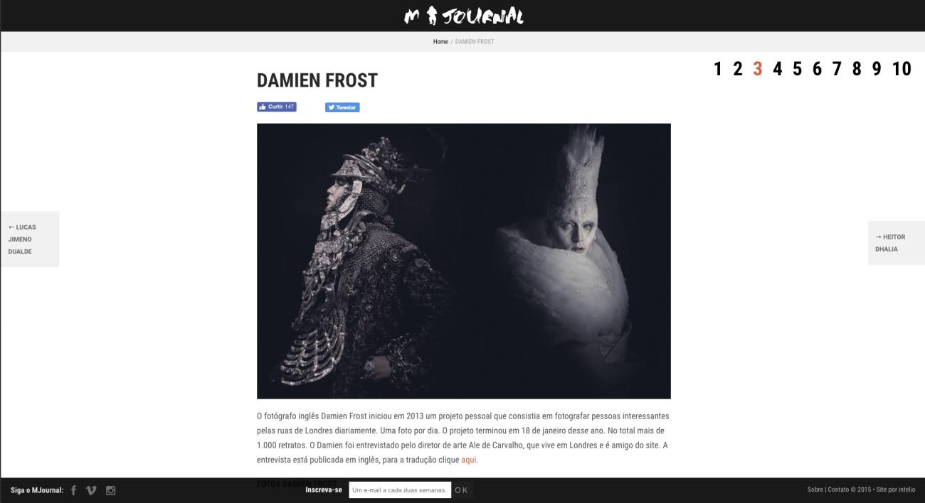 M-Journal Damien Frost interview