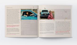 Auto Fetish exhibition catalogue inside spread