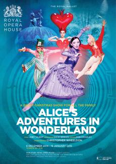 Alice’s Adventures in Wonderland ballet poster design by Damien Frost