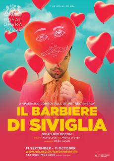 Il Barbiere di Siviglia opera poster design by Damien Frost