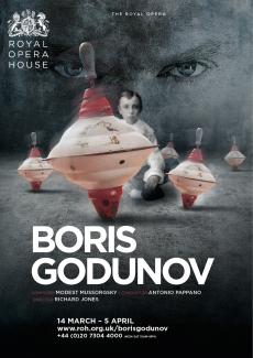 Boris Godunov opera poster design by Damien Frost