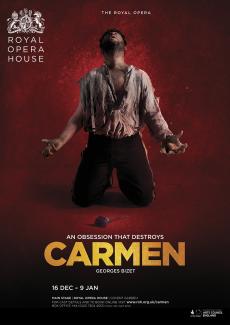 Carmen opera poster design by Damien Frost