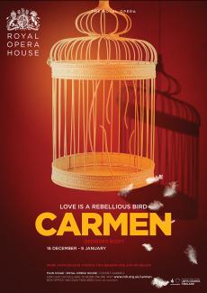 Carmen opera poster design by Damien Frost