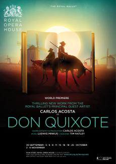 Don Quixote opera poster design by Damien Frost