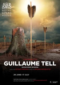 Guillaume Tell opera poster design by Damien Frost