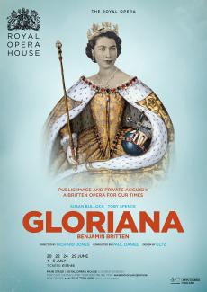 Gloriana poster design by Damien Frost