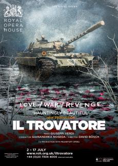 Il Trovatore opera poster design by Damien Frost