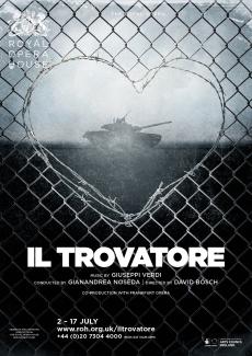 Il Trovatore opera poster design by Damien Frost