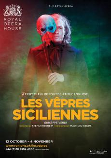 Les Vêpres Siciliennes opera poster design by Damien Frost