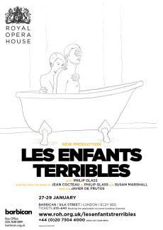 Les Enfants Terribles opera poster design by Damien Frost