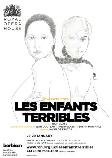 Les Enfants Terribles opera poster design by Damien Frost