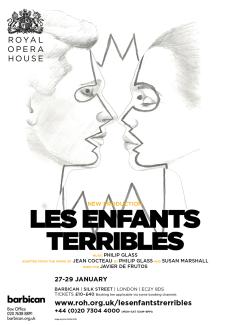 Les Enfants Terribles opera poster design by Damien Frost