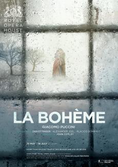 La Bohème opera poster design by Damien Frost