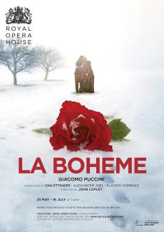 La Bohème opera poster design by Damien Frost