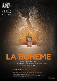 La Bohème opera poster design by Damien Frost