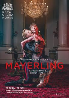 Mayerling ballet poster design by Damien Frost