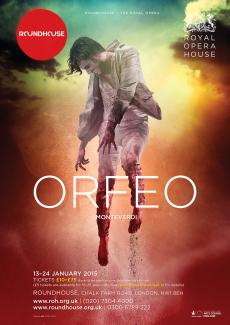 Orfeo opera poster design by Damien Frost