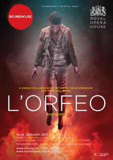 Orfeo opera poster design by Damien Frost