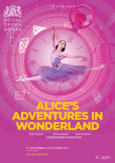 Alice’s Adventures in Wonderland ballet poster design by Damien Frost