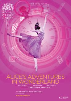 Alice’s Adventures in Wonderland ballet poster design by Damien Frost