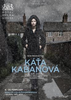 Katya Kabanova opera poster design by Damien Frost