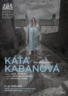 Katya Kabanova opera poster design by Damien Frost