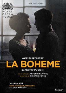 La Bohème opera poster design by Damien Frost